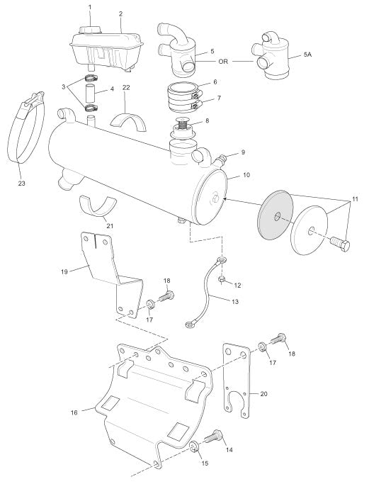 Captains Choice 350 C.I.D/5.7L 2002-2005 - Heat Exchanger and Components ('04-'05)