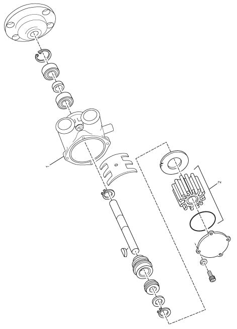 Captains Choice 350 C.I.D/5.7L 2002-2005 - Raw Water Cooling Pump ('02-'04)