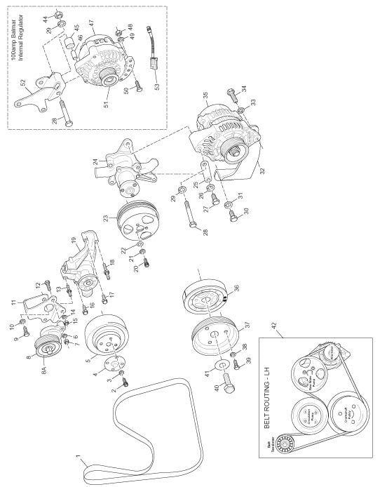 Choice 350 C.I.D/5.7L 2002-2005 - Accessory Drive System Components ('05)