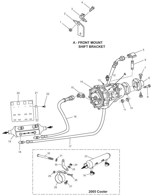 Choice 350 C.I.D/5.7L 2002-2005 - Transmission and Related Components (Velvet Drive In-Line)