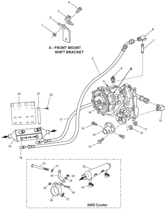 Choice 350 C.I.D/5.7L 2002-2005 - Transmission and Related Components (Velvet Drive "V"-Drive)