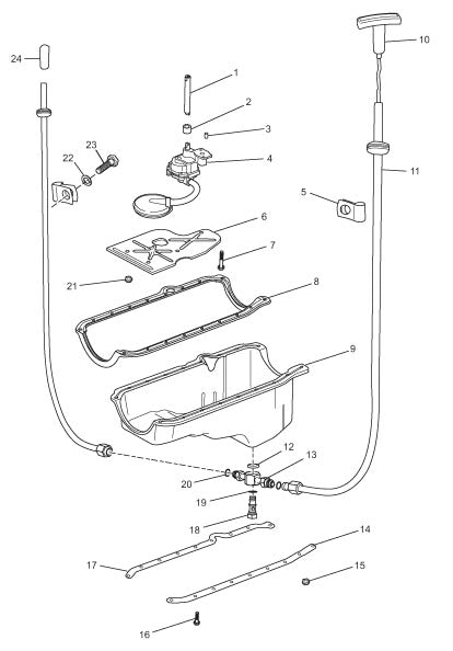 Crusader Classsic Series 350 C.I.D. - 5.7L Carbureted Oil Pan and Oil Pump Assembly