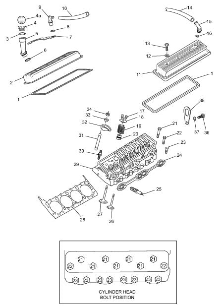 Crusader Classsic Series 350 C.I.D. - 5.7L Carbureted Cylinder Head Assembly