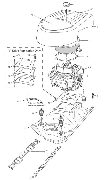 Crusader Classsic Series 350 C.I.D. - 5.7L Carbureted Intake Manifold Assembly ('04)