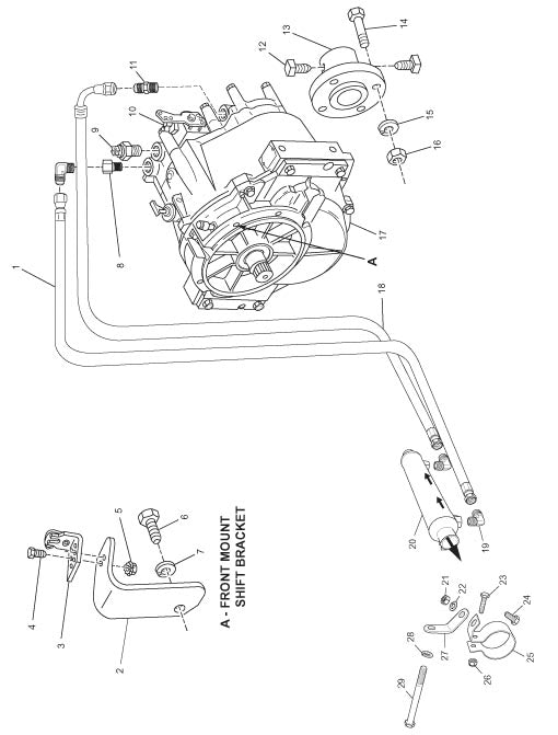 Crusader Classsic Series 350 C.I.D. - 5.7L Carbureted Transmission and Related Components ('04) (Velvet Drive 5000)