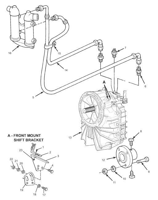 Crusader Classsic Series 350 C.I.D. - 5.7L Carbureted Transmission and Related Components (Thru '03) (Hurth Gear)