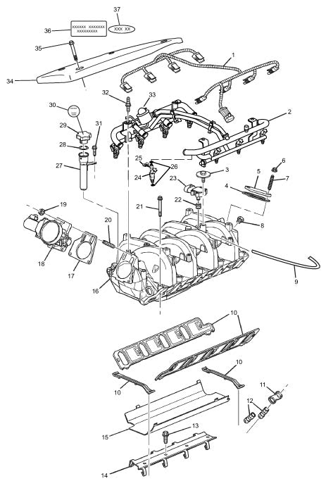 Model MP8.1L Intake Manifold Assembly