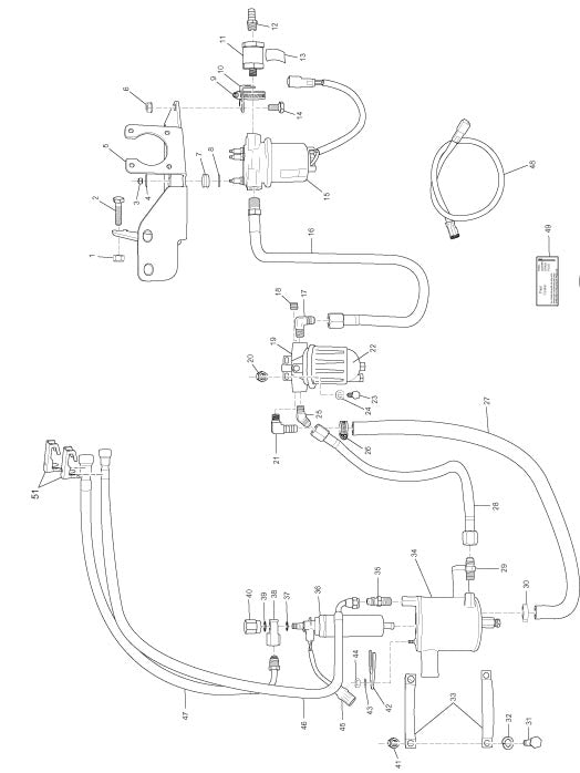 Model MP8.1L New Returnless Fuel System Components (SN 630207 to present)