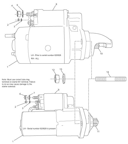 Model MP8.1L Starter Assembly Components