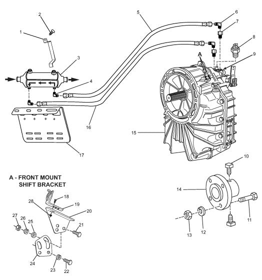 Model MP8.1L Transmission and Related Components (Velvet Drive Hurth Gear)