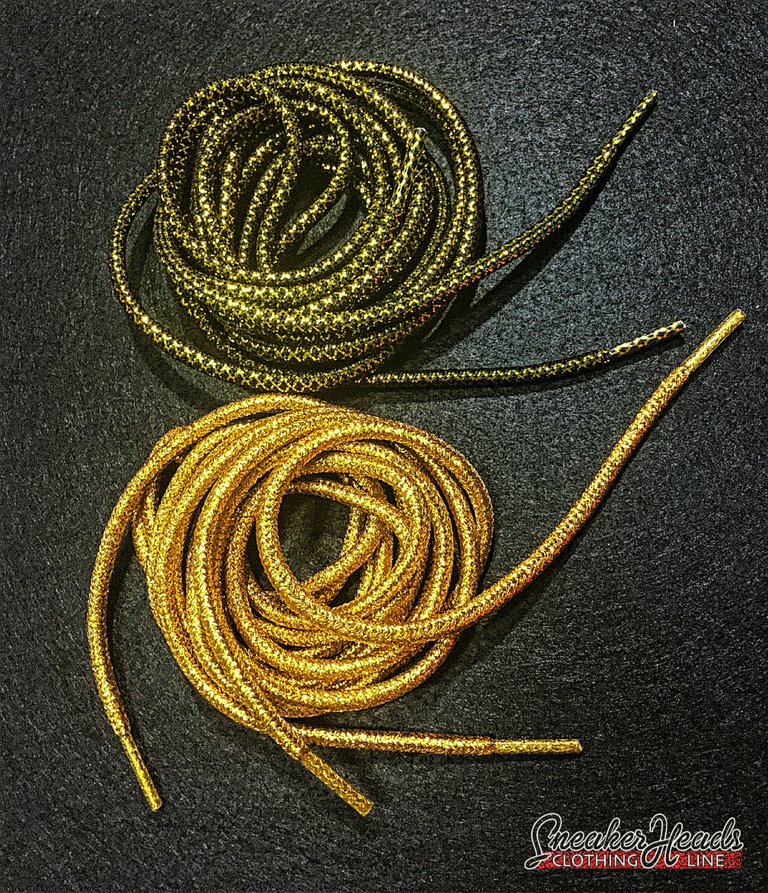 gold rope laces