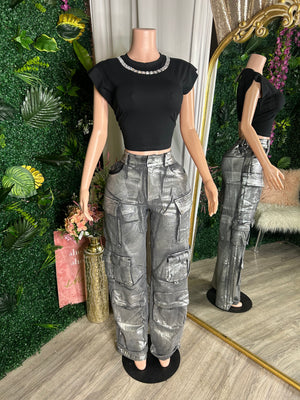 The Luxe Cropped T-Shirt - A Diva's Everything Boutique