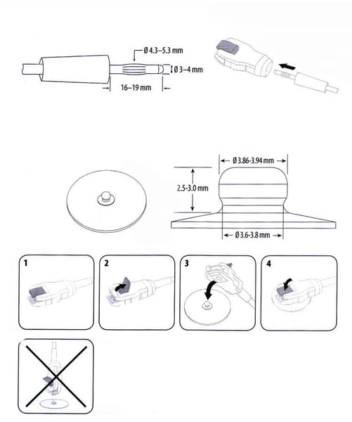 Multi-use ECG/EKG Electrode Clips