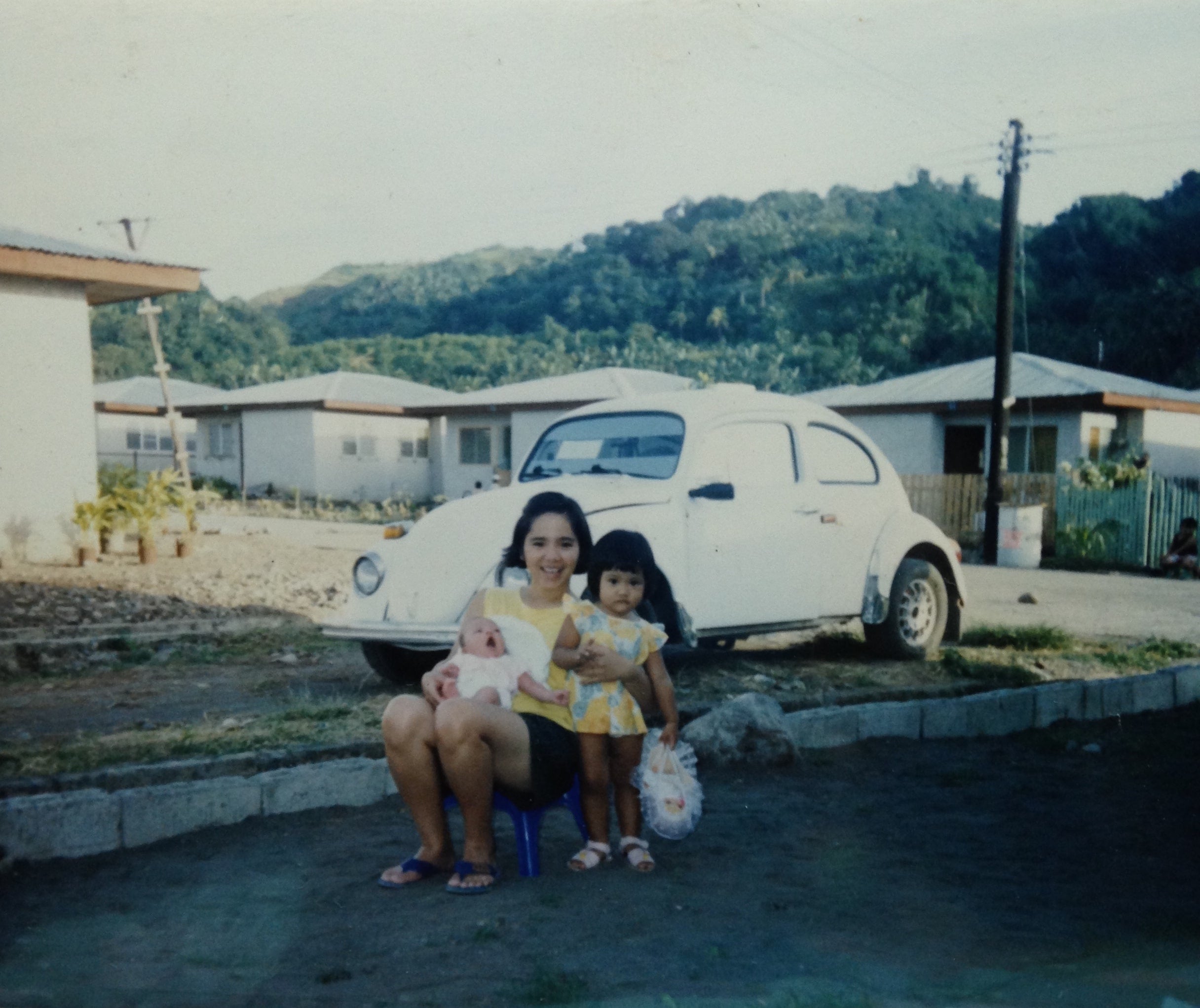 Childhood photo of Hana Kirchhoff, founder of Filipinta Beauty, and her Mom.