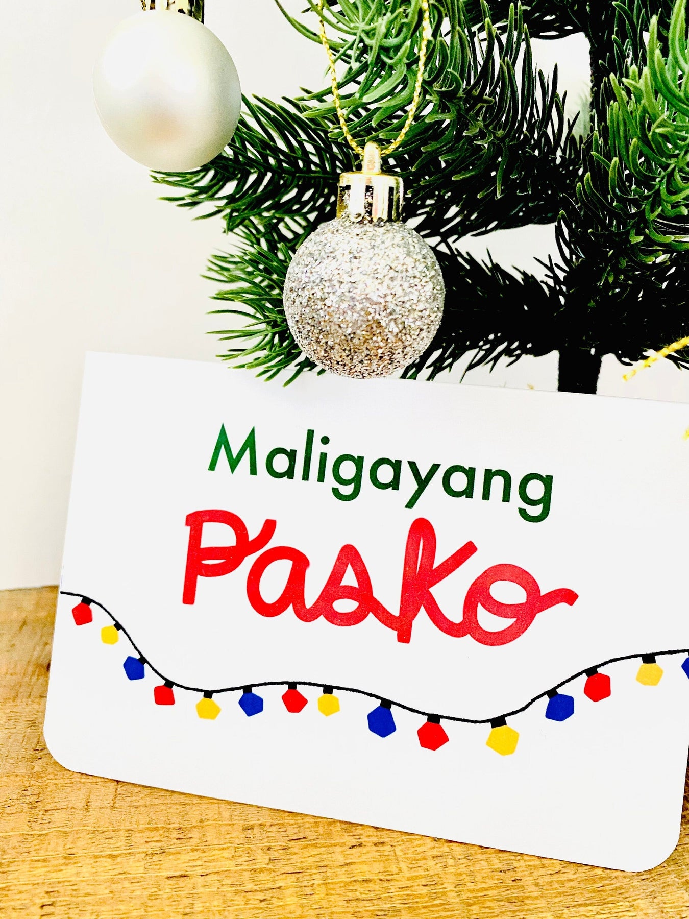 Mie Makes Maligayang Pasko Card, Greeting Card, Merry Christmas, Filip ...