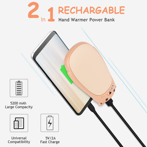 Hand Warmer And Power Bank 2  In 1