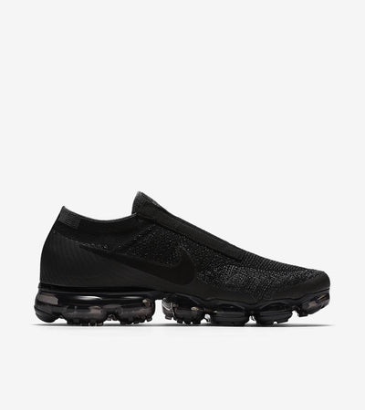 vapormax black no laces