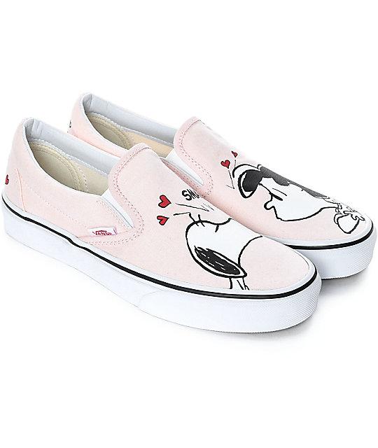 pink peanuts vans