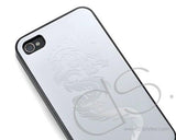 Relief Series iPhone 4 and 4S Stainless Steel Case - Silver Dragon