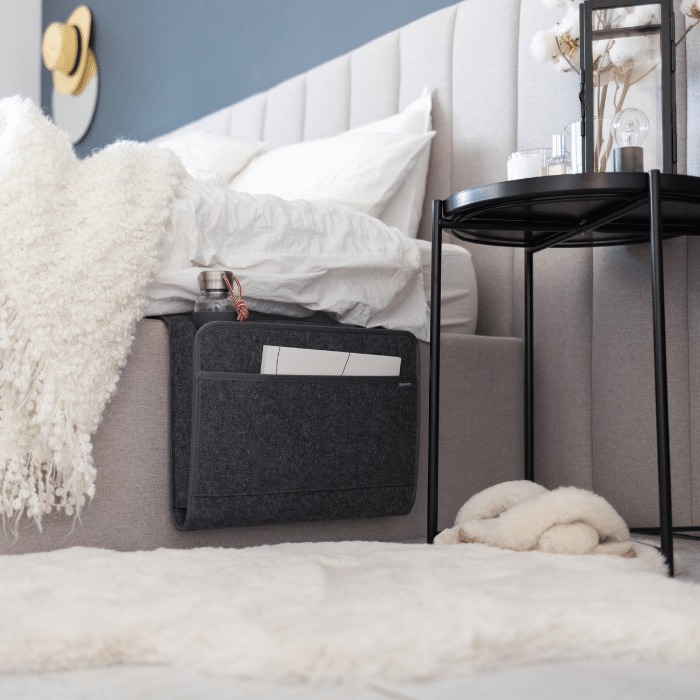 Beddy XL bed caddy on a bed