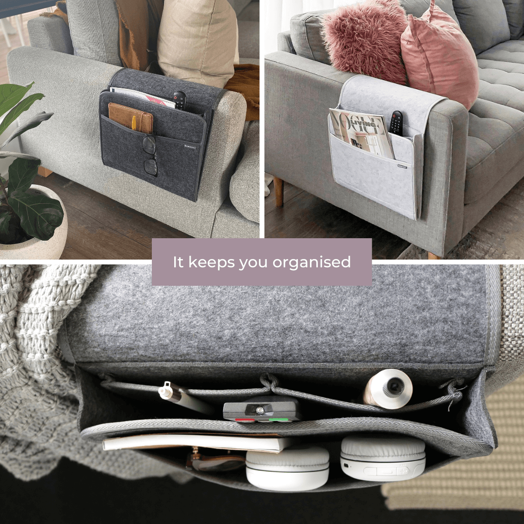Couchy lounge organiser collage