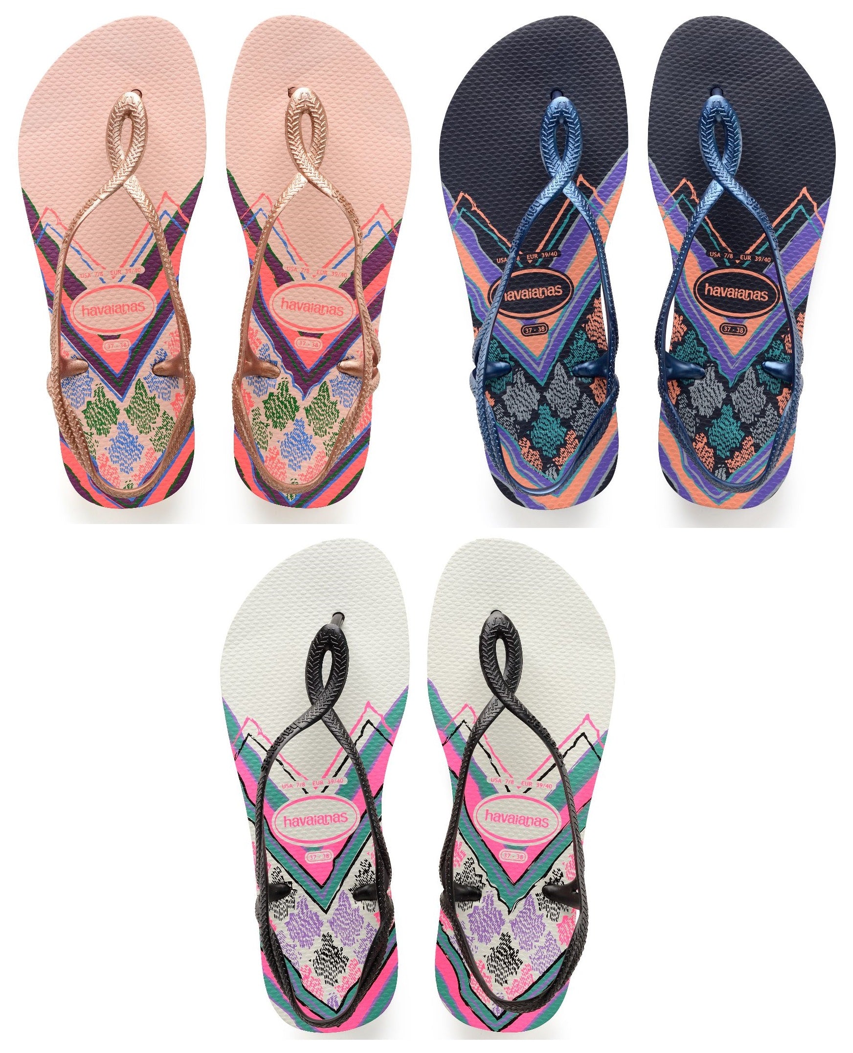 havaianas luna flip flops