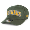 NEW ERA NFL PRE-CURVED 9FIFTY SNAPBACK CAP. GREEN BAY PACKERS. GREEN from peaknation.co.uk