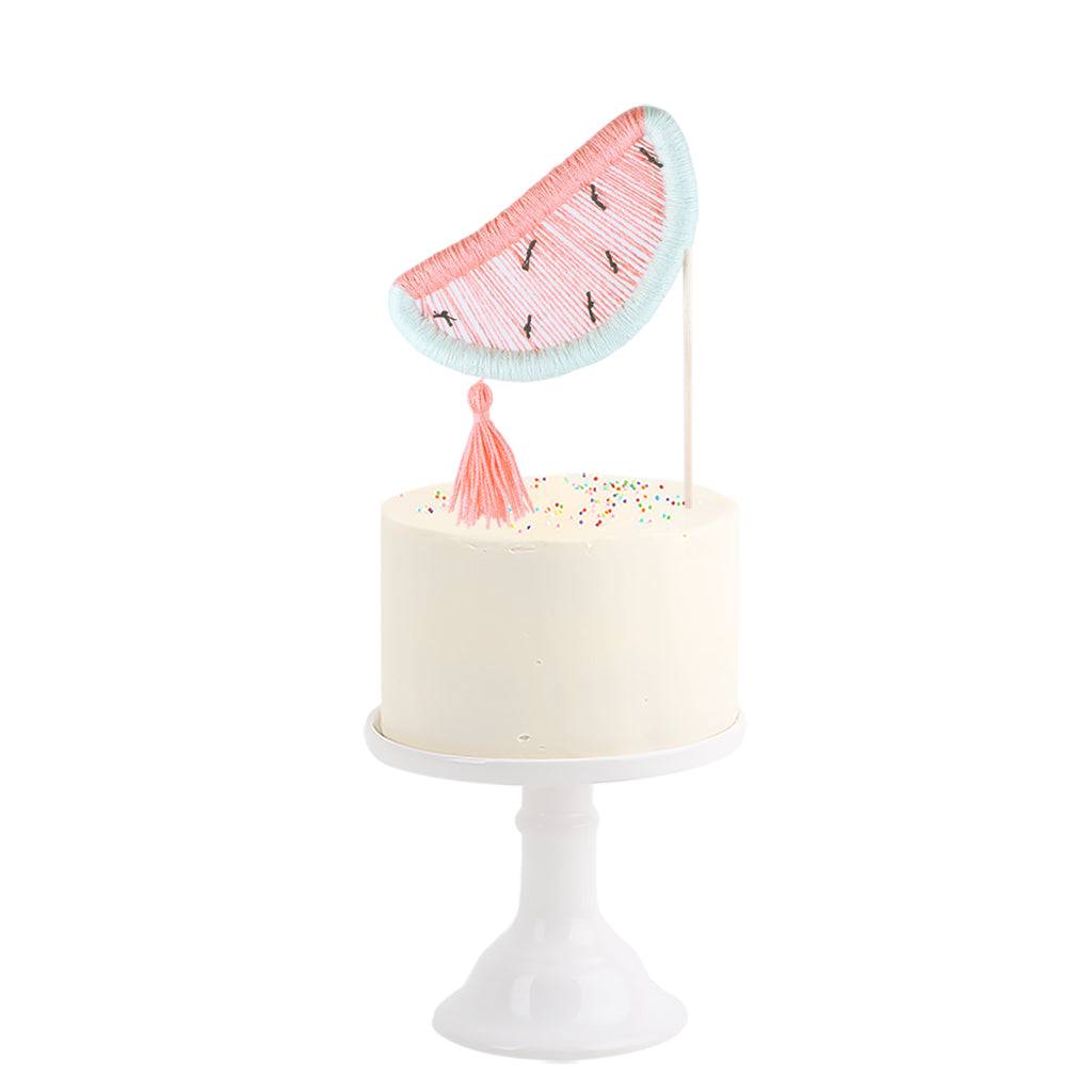watermelon birthday cake topper