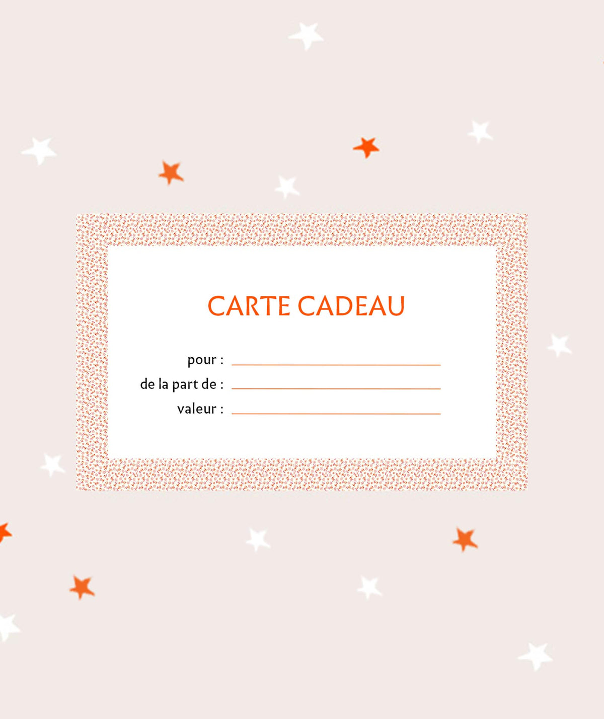 Carte Cadeau Petit Pan