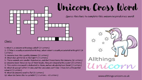 Unicorn Cross word