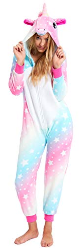 Girls Fleece Unicorn Onesie | Rainbow Multicoloured | 7- 13 Years – All ...