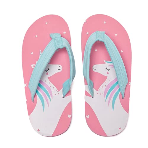 Girls Flip Flops | Kids | Beach Pool | Printed Sandals – All Things Unicorn