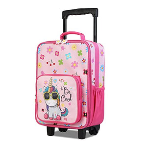 unicorn suitcase on wheels