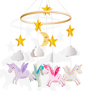 unicorn musical cot mobile