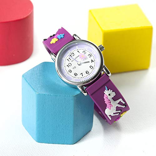 Accutime Children's Unicorn Time Teacher Watch | Purple – All Things ...