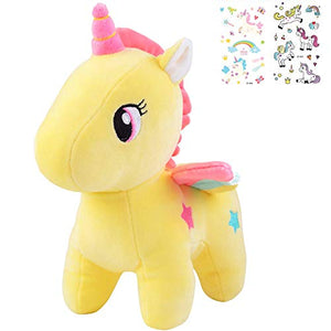 29cm Kids Unicorn Soft Plush Toy Standing Teddy My Little Pony Wings Girls Gift 