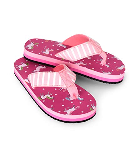 bright pink flip flops