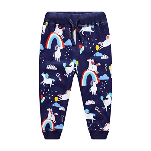 Unicorn Rainbow Kids Tracksuit | Jumper & Trouser | Navy & Multicolour ...