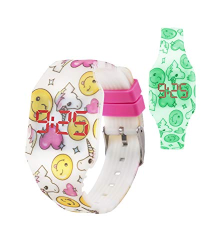 Unicorn Themed Digital LED Watch for Girls, Boys, Kids | Soft Silicone ...