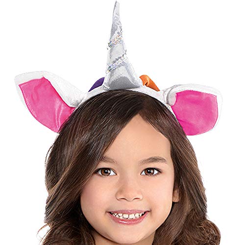 Girls Cute Rainbow Unicorn Costume | Dress, Headband, Tail – All Things ...