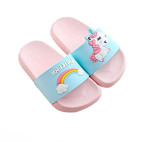 Kids Unicorn Pool Sliders | Anti-Slip Pool Shoes For Girls | Pink | Ta ...