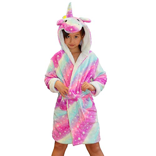 rainbow unicorn dressing gown