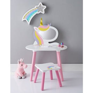 kids unicorn table and chairs