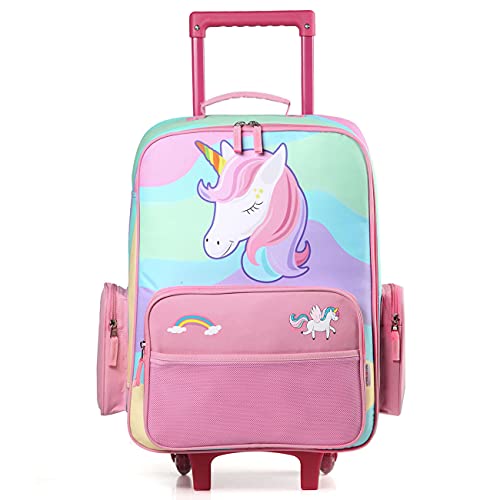 Trolley Luggage for Girls, VASCHY Cute Carry on Suitcase with Wheels f ...