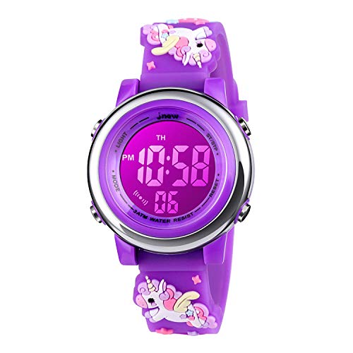 girls purple digital watch