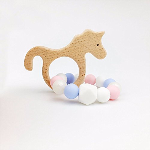 unicorn baby teether