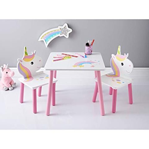 unicorn vanity table and stool