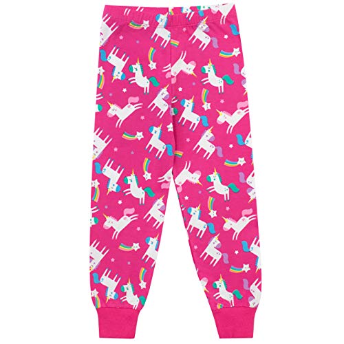 Harry Bear Girls Pink Pyjamas | Rainbow Glitter Unicorn | Snuggle Fit ...