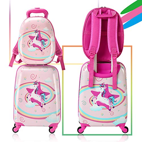 kids unicorn luggage