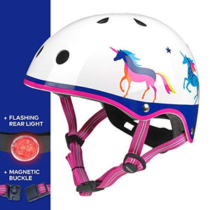 girls unicorn bike helmet